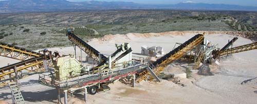 aggregate quarry process