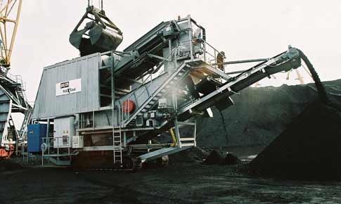 Stone crusher in Indonesia for coal mining
