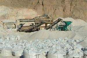 silica sand mining machine